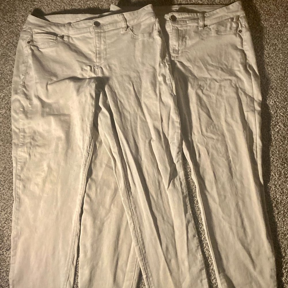 Pair of Skinny Khaki Pants